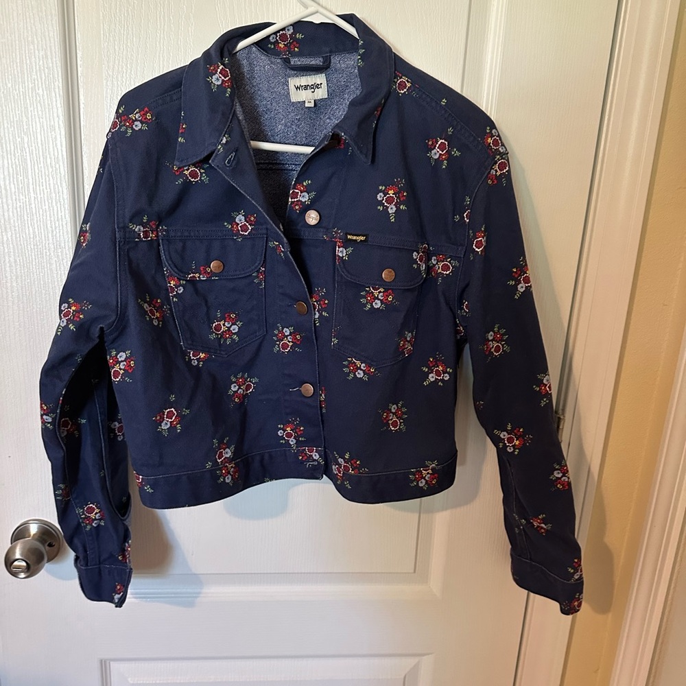 Floral Wrangler Jean Jacket